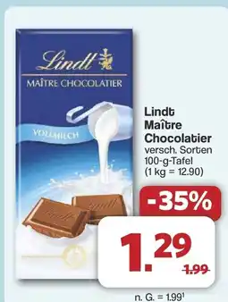 Famila Nord West Lindl MAÎTRE CHOCOLATIER Angebot