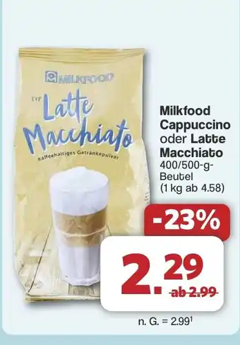 Famila Nord West Milkfood Cappuccino oder Latte Macchiato Angebot