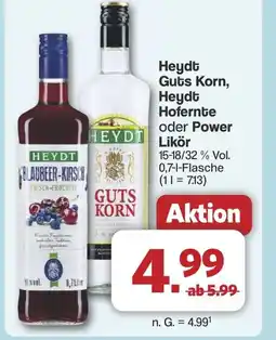 Famila Nord West Heydt Guts Korn, Heydt Hofernte oder Power Likör Angebot