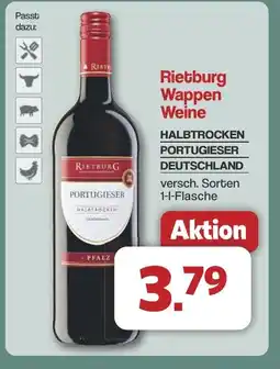 Famila Nord West Rietburg Wappen Weine HALBTROCKEN PORTUGIESER DEUTSCHLAND Angebot