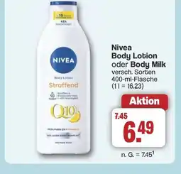 Famila Nord West Nivea Body Lotion oder Body Milk Angebot