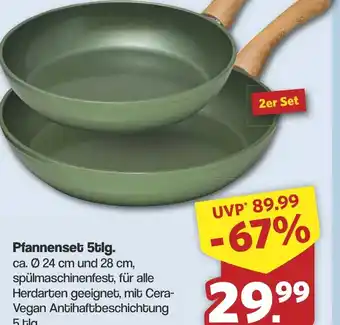 Famila Nord West Pfannenset 5tlg. Angebot