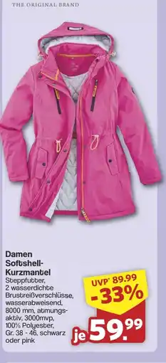 Famila Nord West Damen Softshell- Kurzmantel Angebot