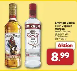 Famila Nord West Smirnoff Vodka oder Captain Morgan Angebot