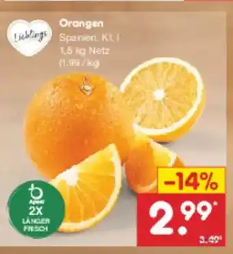 Netto Marken-Discount Orangen Angebot