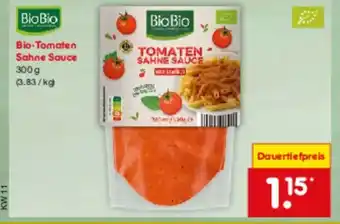 Netto Marken-Discount Bio-Tomaten Sahne Sauce Angebot