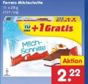 Netto Marken-Discount Ferrero Milchschnitte Angebot