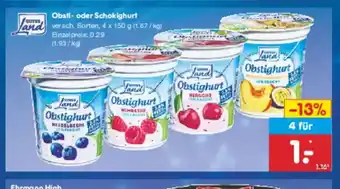 Netto Marken-Discount Obsti- oder Schokighurt Angebot