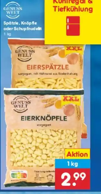 Netto Marken-Discount Spätzle, Knöpfle oder Schupfnudein Angebot