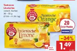 Netto Marken-Discount Teekanne Ländertee Angebot