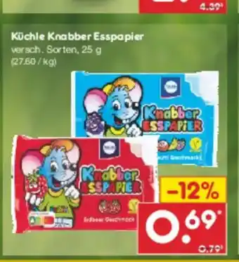 Netto Marken-Discount Küchle Knabber Esspapier Angebot