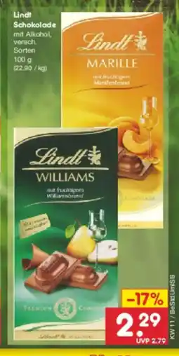 Netto Marken-Discount Lindt Schokolade Angebot