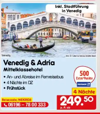 Netto Marken-Discount Venedig & Adria Mittelklassehotel Angebot