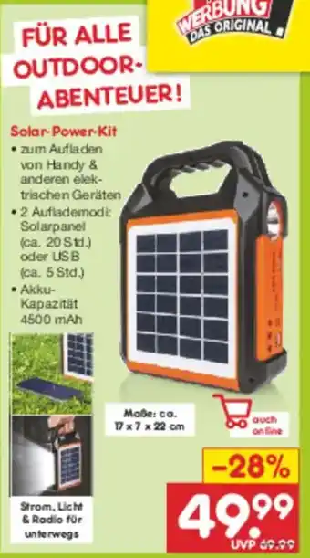 Netto Marken-Discount Solar-Power-Kit Angebot