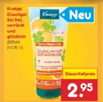 Netto Marken-Discount Kneipp Duschgel Sei frei, verrückt und glücklich Angebot