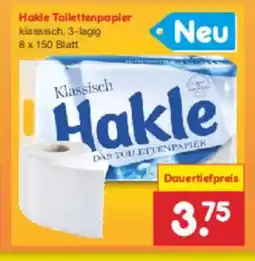 Netto Marken-Discount Hakle Toilettenpapier Angebot