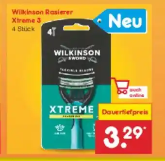 Netto Marken-Discount Wilkinson Rasierer Xtreme 3 Angebot