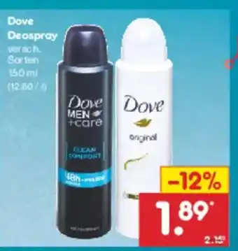 Netto Marken-Discount Dove Deospray Angebot