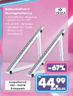 Netto Marken-Discount Balkonkraftwerk Montagehalterung Angebot