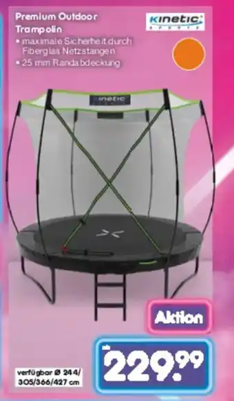 Netto Marken-Discount Premium Outdoor Trampolin Angebot