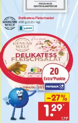 Netto Marken-Discount Delikatess Fleischsalat Angebot