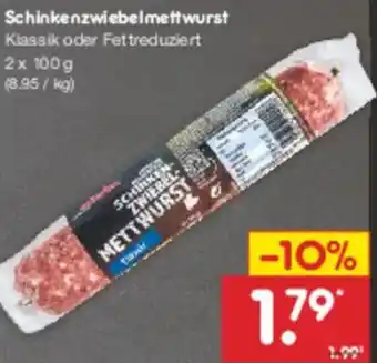 Netto Marken-Discount Schinkenzwiebelmettwurst Angebot