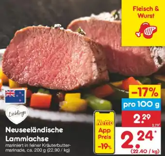 Netto Marken-Discount Neuseeländische Lammlachse Angebot