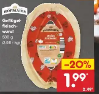 Netto Marken-Discount Geflügel- fleisch- wurst Angebot