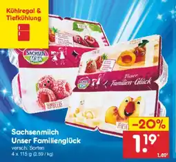 Netto Marken-Discount Sachsenmilch Unser Familienglück Angebot