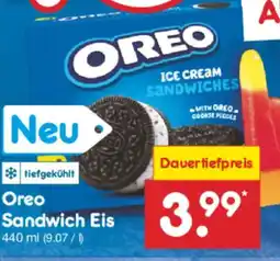 Netto Marken-Discount OREO Sandwich Eis Angebot