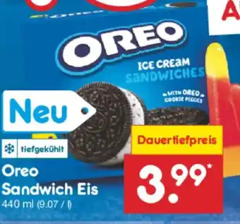 Netto Marken-Discount OREO Sandwich Eis Angebot