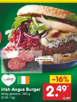 Netto Marken-Discount Irish Angus Burger Angebot