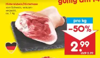 Netto Marken-Discount Hintereisbein/Hinterhaxe Angebot