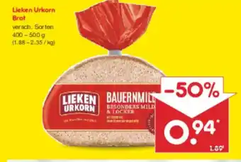 Netto Marken-Discount Lieken Urkorn Brot Angebot