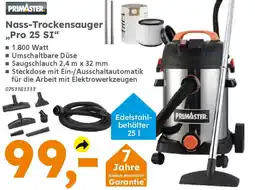 Globus Baumarkt PRIMASTER Nass-Trockensauger „Pro 25 SI" Angebot