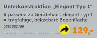 Globus Baumarkt Unterkonstruktion „Elegant Typ 1" Angebot