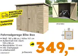 Globus Baumarkt Fahrradgarage Bike Box Angebot