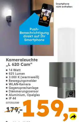 Globus Baumarkt steinel Kameraleuchte "L 620 Cam" Angebot