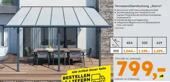 Globus Baumarkt Terrassenüberdachung „Sierra❝ Angebot