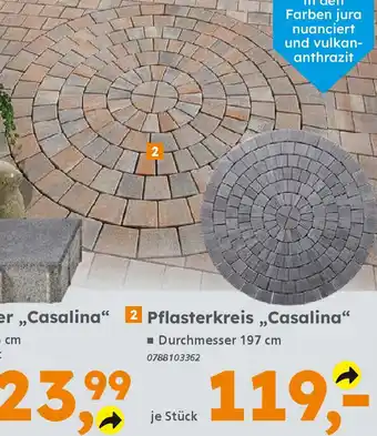 Globus Baumarkt 2 Pflasterkreis „Casalina" Angebot