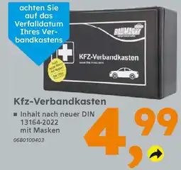 Globus Baumarkt KFZ-Verbandkasten Angebot