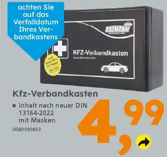 Globus Baumarkt KFZ-Verbandkasten Angebot