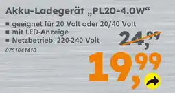 Globus Baumarkt PRIMASTER Akku-Ladegerät „PL20-4.0w" Angebot