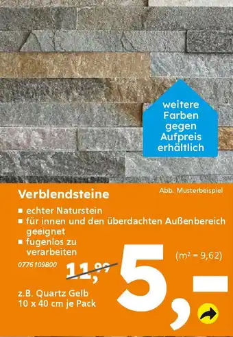 Globus Baumarkt Verblendsteine Angebot