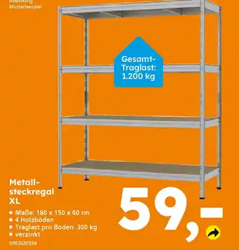 Globus Baumarkt Metallsteckregal XL Angebot