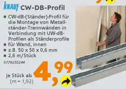 Globus Baumarkt KNAUF CW-DB-Profil Angebot