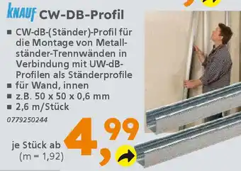 Globus Baumarkt KNAUF CW-DB-Profil Angebot