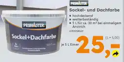 Globus Baumarkt PRIMASTER Sockel- und Dachfarbe Angebot