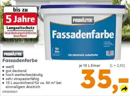 Globus Baumarkt PRIMASTER Fassadenfarbe Angebot