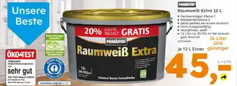 Globus Baumarkt PRIMASTER Raumweiß Extra 12 L Angebot